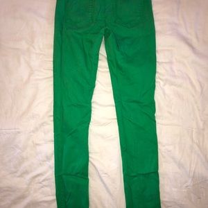 Just USA Green Jean Legging Size 9